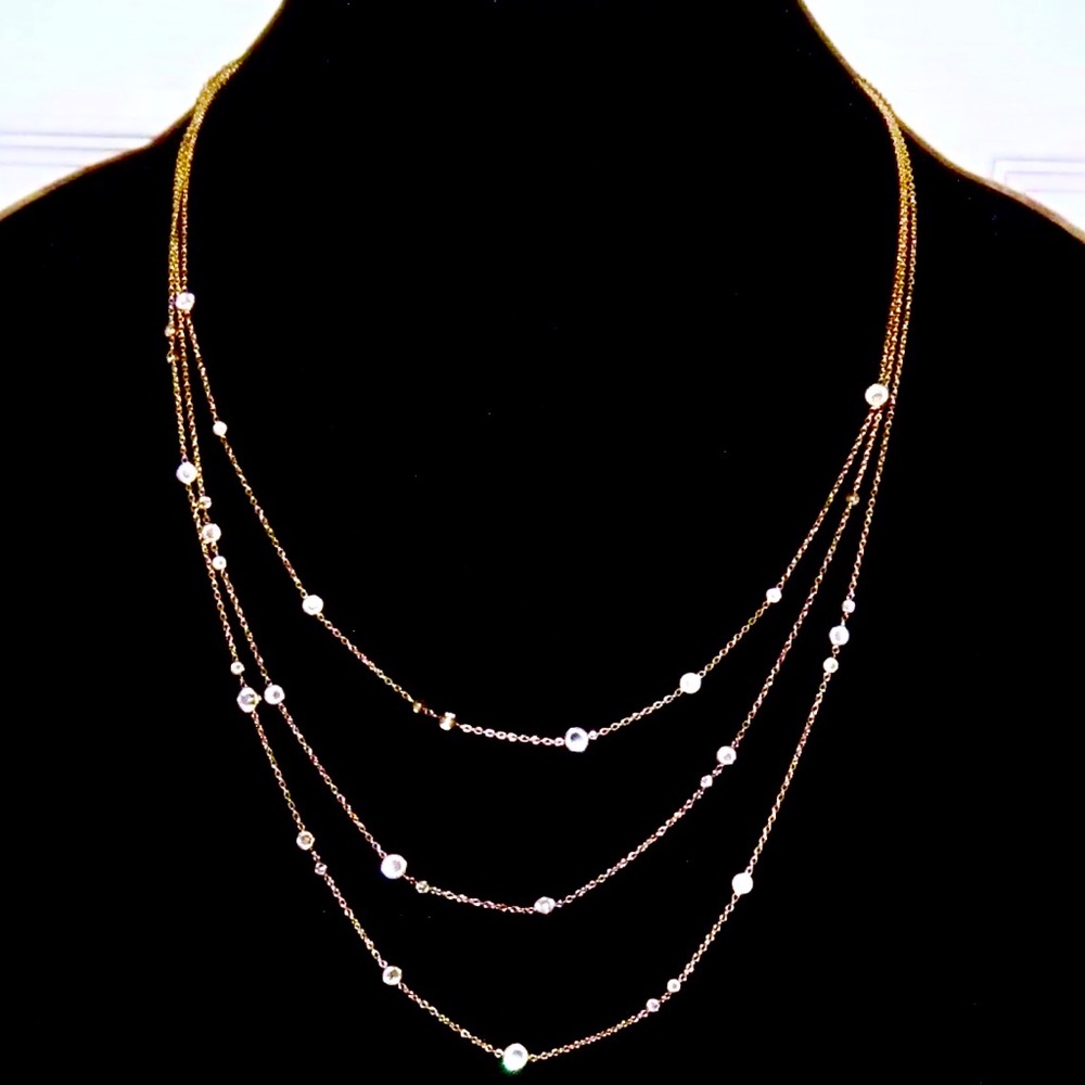 NWT Michael Kors Brilliance Multi Strand Necklace